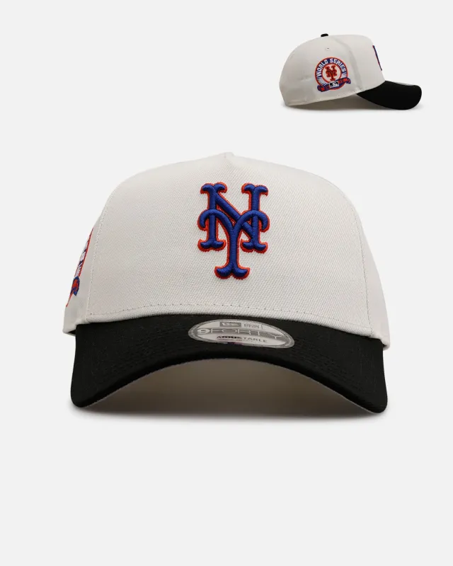 New Era New York Mets 'Team Color Visor' 9FORTY A-Frame Snapback Chrome/Official Team Color sold by Culture Kings