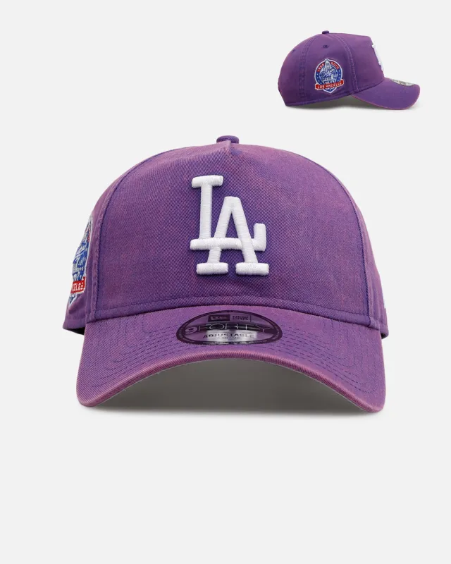 New Era Los Angeles Dodgers 'Washed Purple' 9FORTY A-Frame Snapback Washed Purple sold by Culture Kings