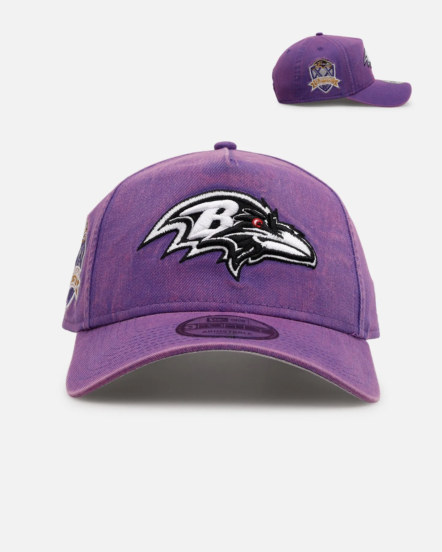 New Era Baltimore Ravens 'Washed Purple' 9FORTY A-Frame Snapback Washed Purple sold by Culture Kings