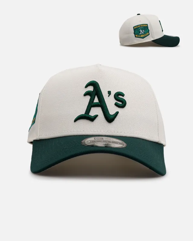 New Era Oakland Athletics 'Team Color Visor' 9FORTY A-Frame Snapback Chrome/Official Team Color sold by Culture Kings