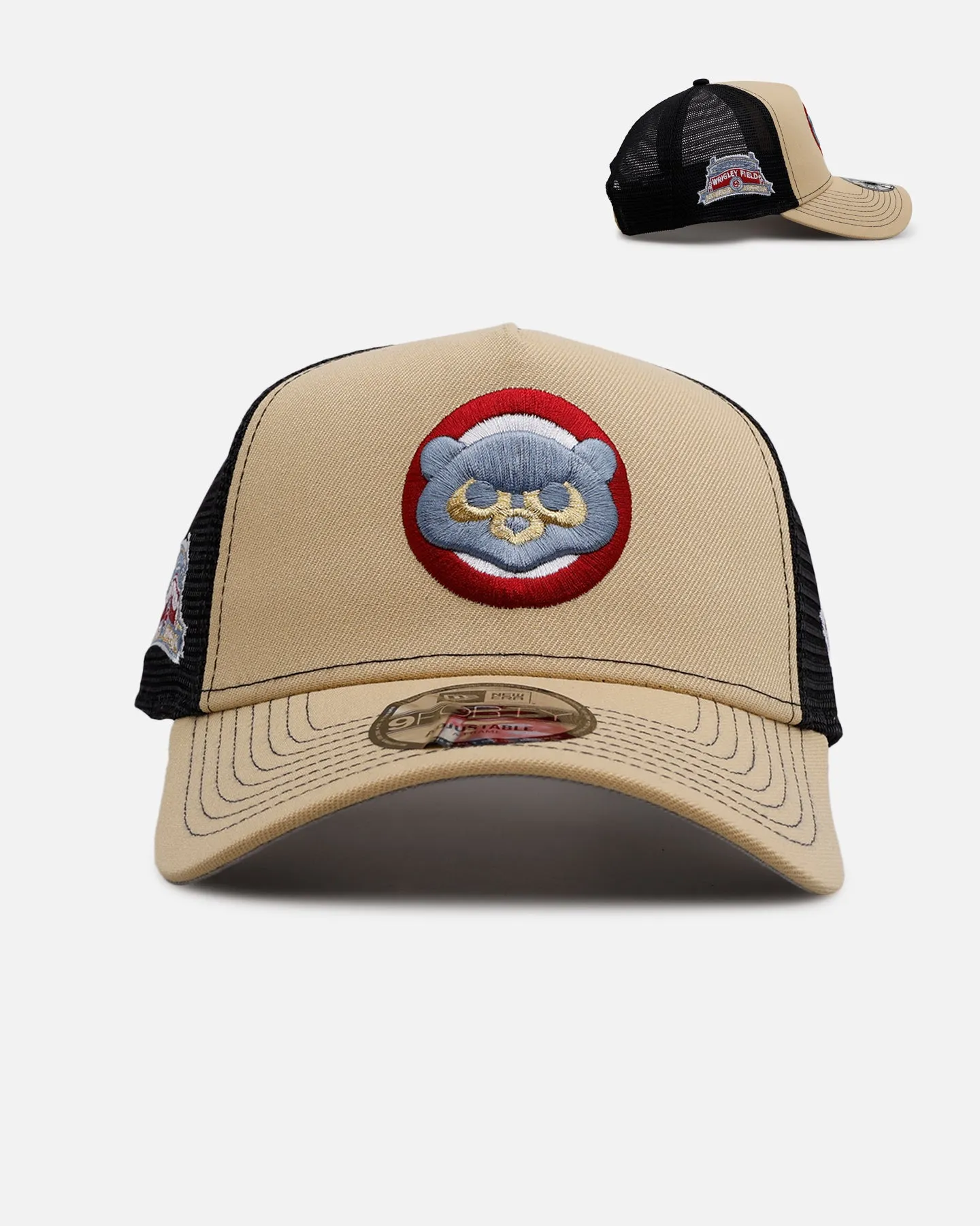 New Era Chicago Cubs 'Vintage Truckers' 9FORTY A-Frame Trucker Snapback Vegas Gold sold by Culture Kings