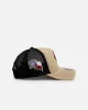 New Era Texas Rangers 'Vintage Truckers' 9FORTY A-Frame Trucker Snapback Vegas Gold sold by Culture Kings