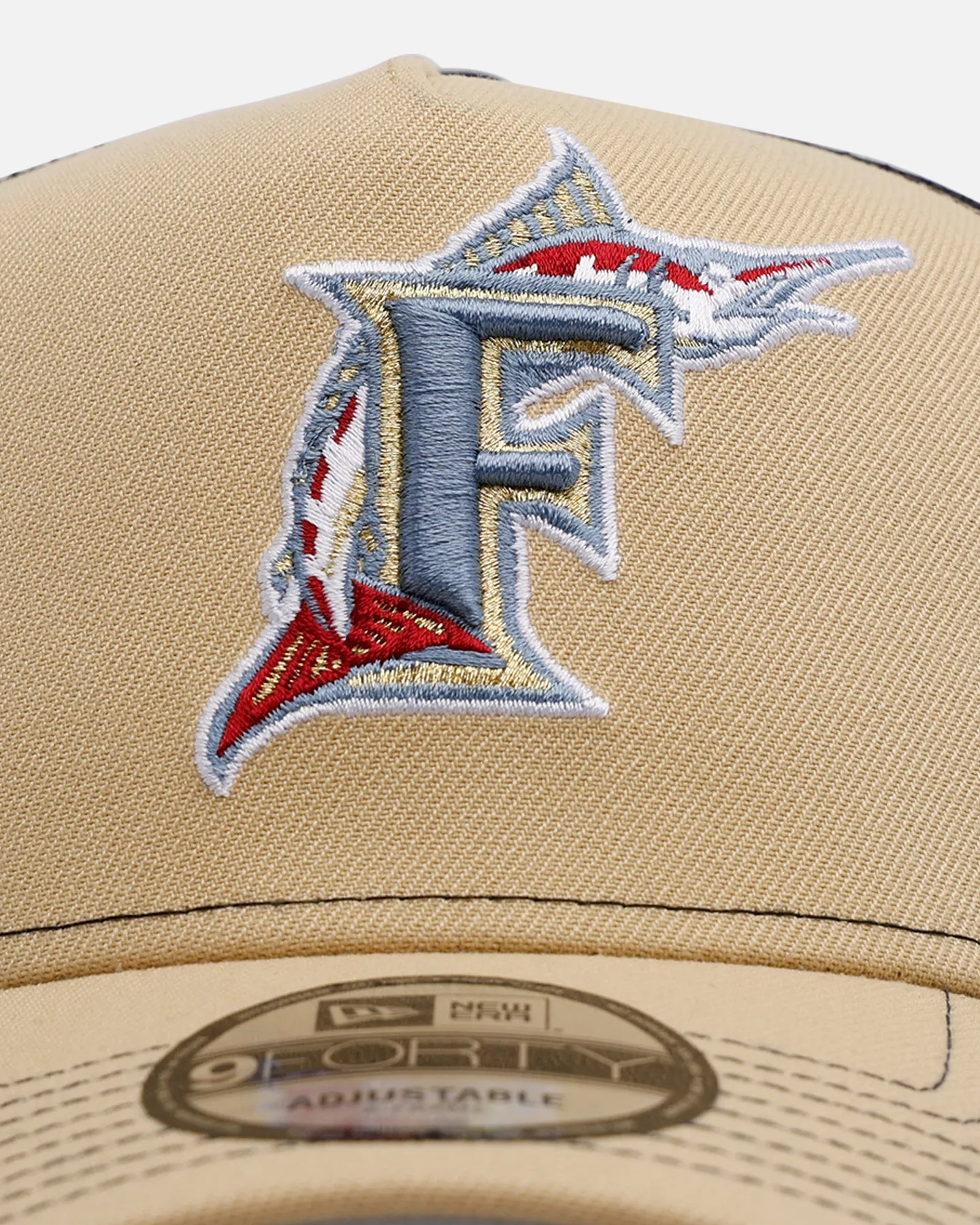 New Era Florida Marlins 'Vintage Truckers' 9FORTY A-Frame Trucker Snapback Vegas Gold sold by Culture Kings product image thumbnail 5
