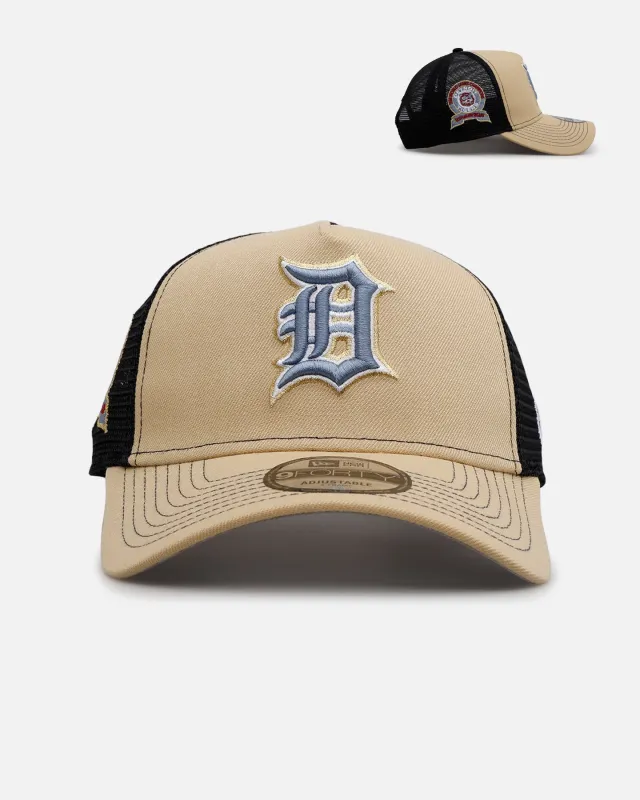 New Era Detroit Tigers 'Vintage Truckers' 9FORTY A-Frame Trucker Snapback Vegas Gold sold by Culture Kings