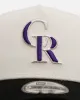 New Era Colorado Rockies 'Team Color Visor' 9FORTY A-Frame Snapback Chrome/Official Team Color sold by Culture Kings