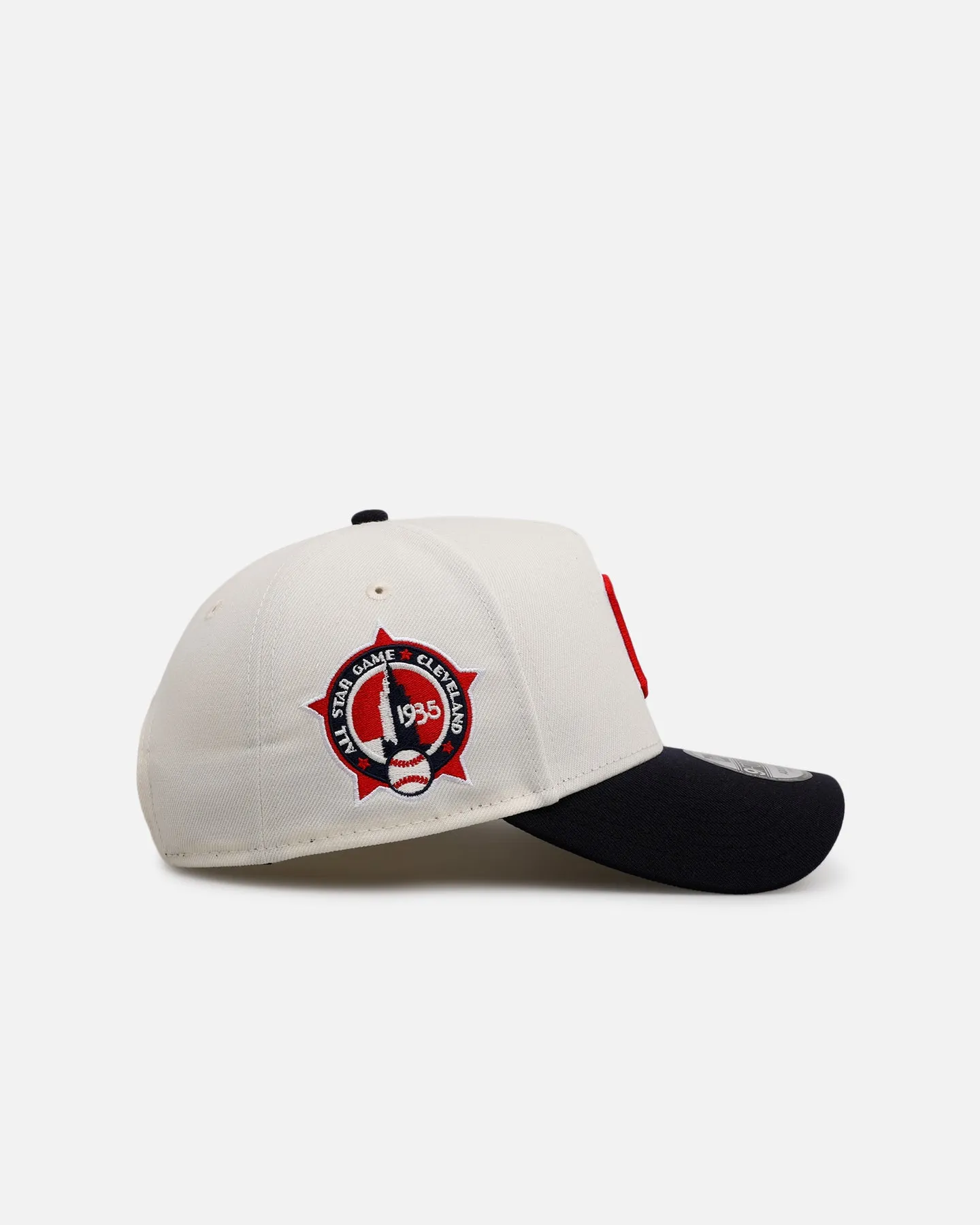 New Era Cleveland Guardians 'Team Color Visor' 9FORTY A-Frame Snapback Chrome/Official Team Color sold by Culture Kings product image thumbnail 3