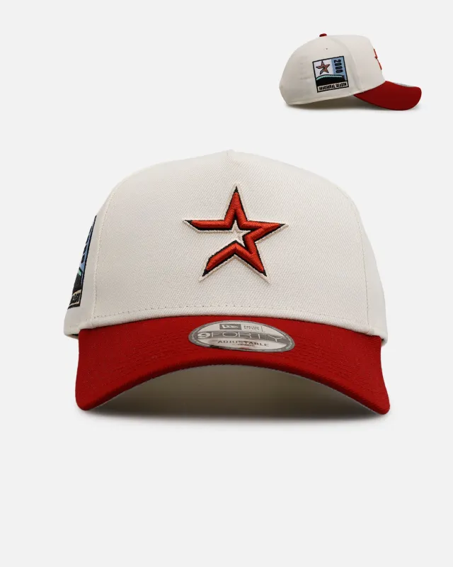 New Era Houston Astros 'Team Color Visor' 9FORTY A-Frame Snapback Chrome/Official Team Color sold by Culture Kings