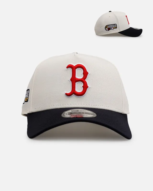 New Era Boston Red Sox 'Team Color Visor' 9FORTY A-Frame Snapback Chrome/Official Team Color sold by Culture Kings