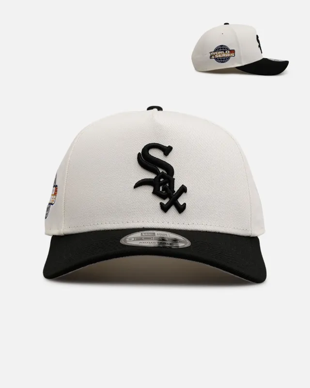 New Era Chicago White Sox 'Team Color Visor' 9FORTY A-Frame Snapback Chrome/Official Team Color sold by Culture Kings