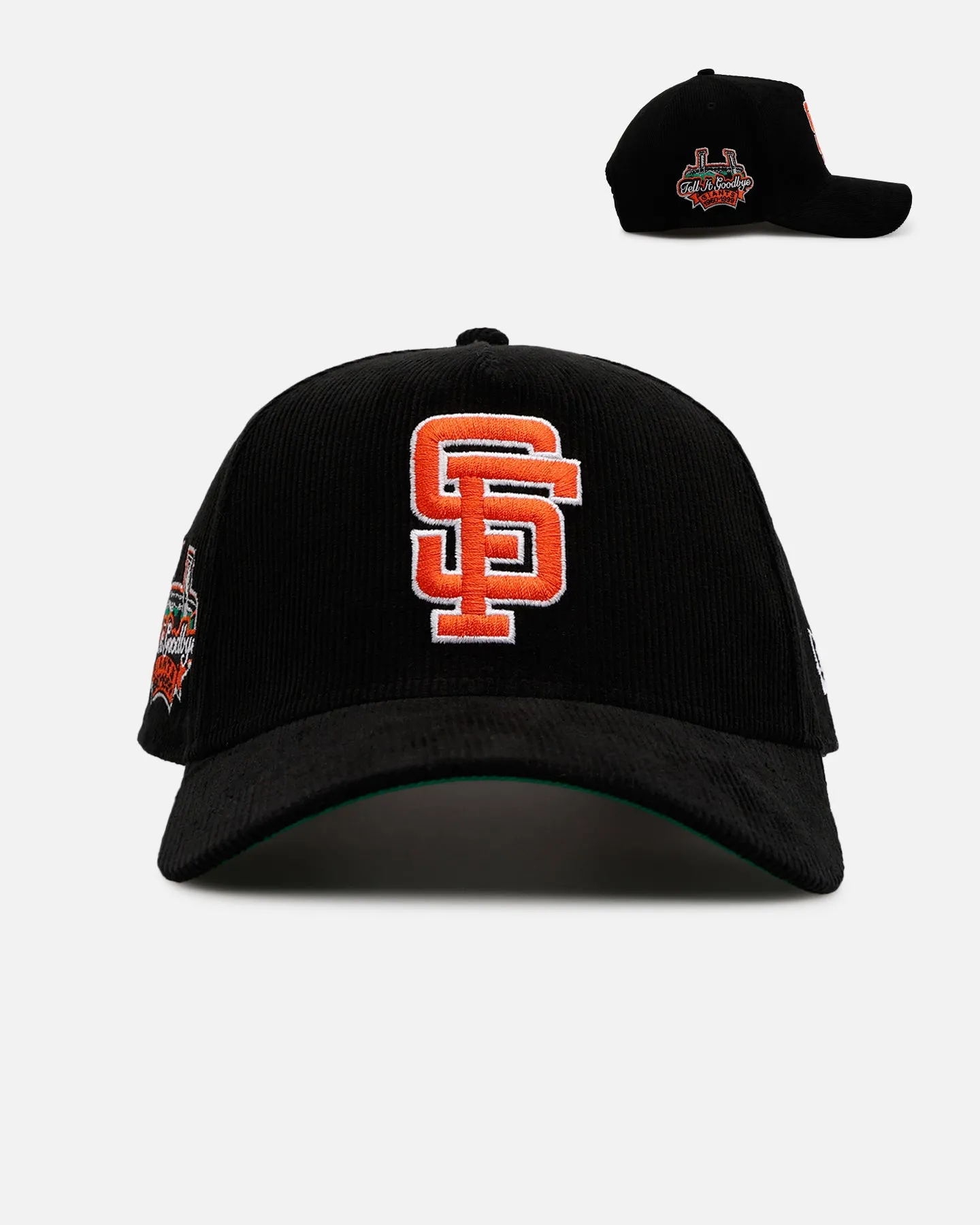 New Era San Francisco Giants 'Black Cord' 9FORTY A-Frame Corduroy Snapback Black sold by Culture Kings