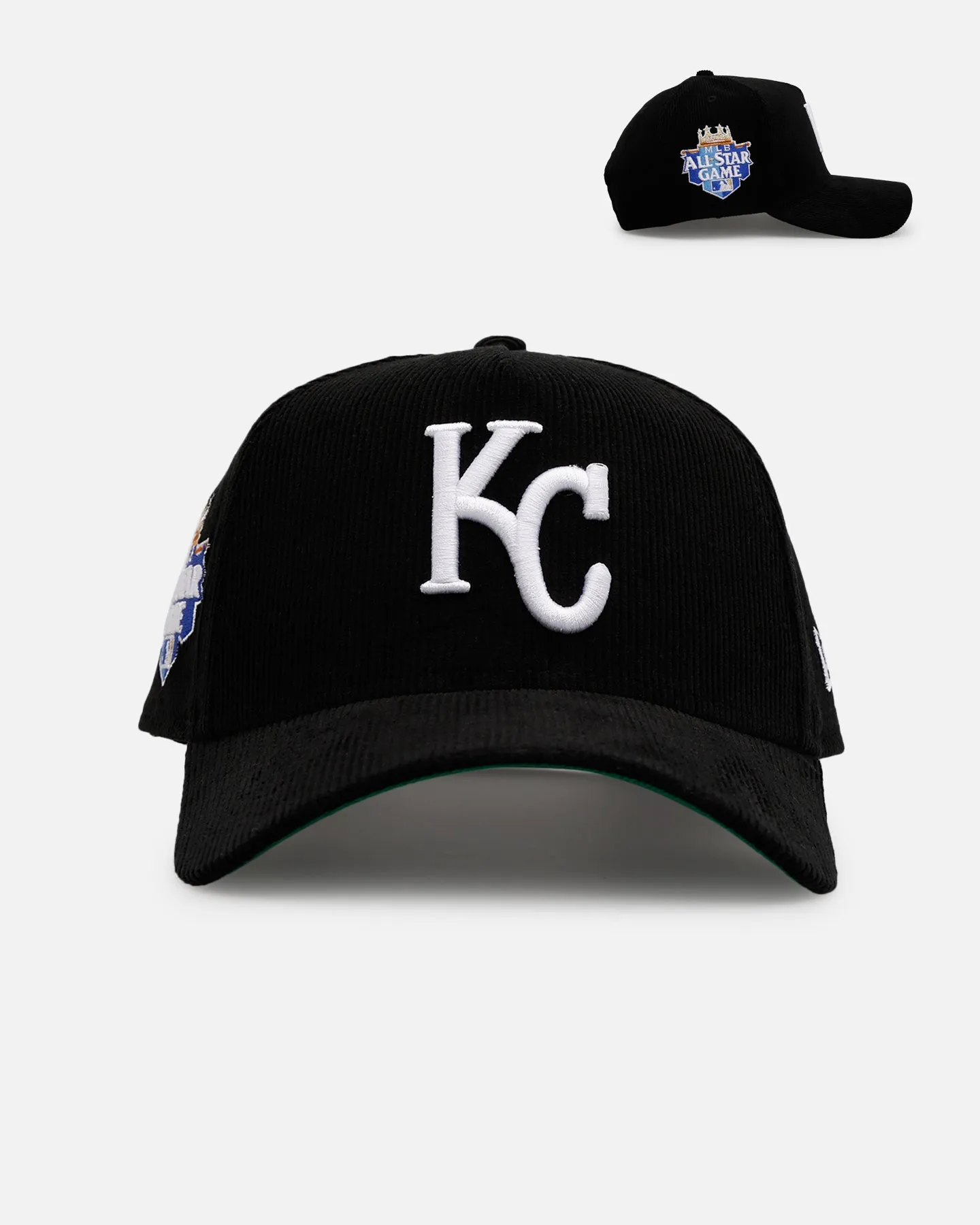 New Era Kansas City Royals 'Black Cord' 9FORTY A-Frame Corduroy Snapback Black sold by Culture Kings
