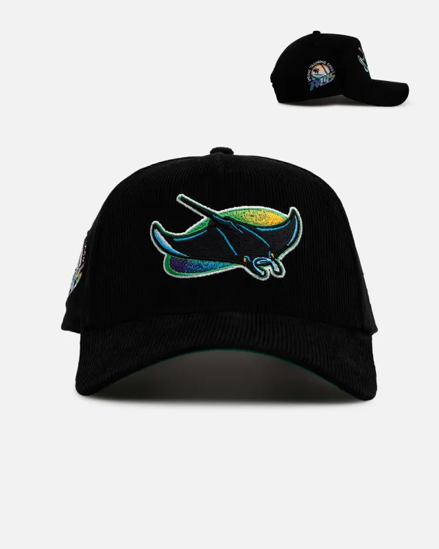 New Era Tampa Bay Rays 'Black Cord' 9FORTY A-Frame Corduroy Snapback Black sold by Culture Kings