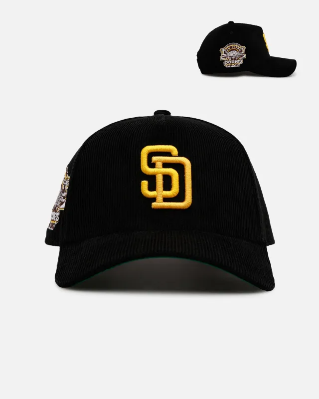 New Era San Diego Padres 'Black Cord' 9FORTY A-Frame Corduroy Snapback Black sold by Culture Kings
