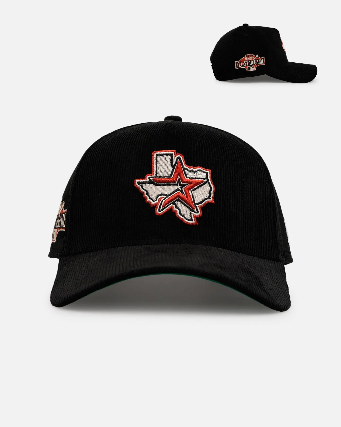 New Era Houston Astros 'Black Cord' 9FORTY A-Frame Corduroy Snapback Black sold by Culture Kings