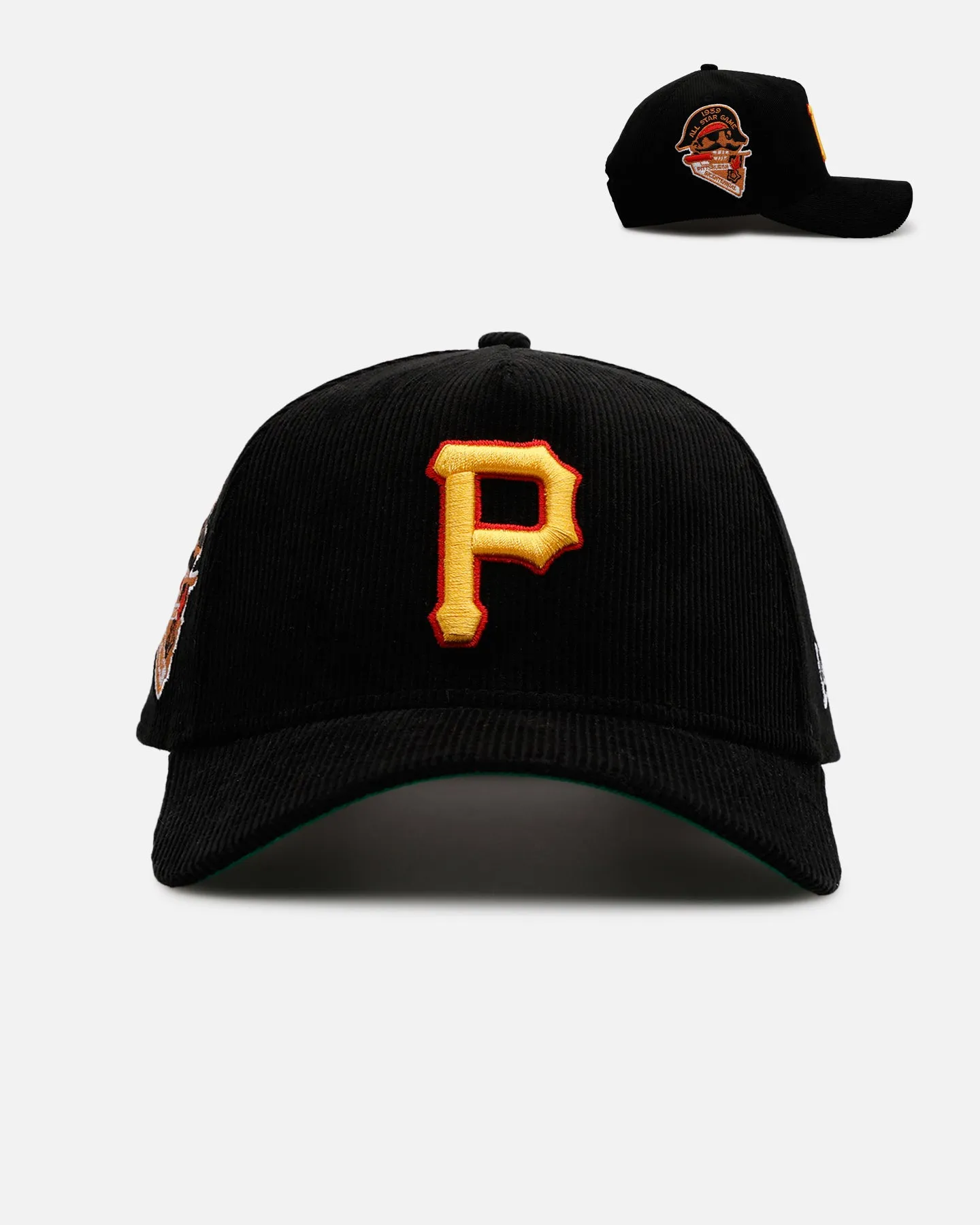 New Era Pittsburgh Pirates 'Black Cord' 9FORTY A-Frame Corduroy Snapback Black sold by Culture Kings