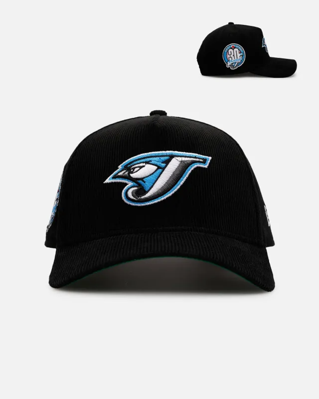 New Era Toronto Blue Jays 'Black Cord' 9FORTY A-Frame Corduroy Snapback Black sold by Culture Kings