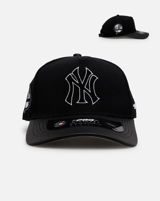 Pro Standard New York Yankees 'Black Chenille' Pro Pinch Strapback Black sold by Culture Kings