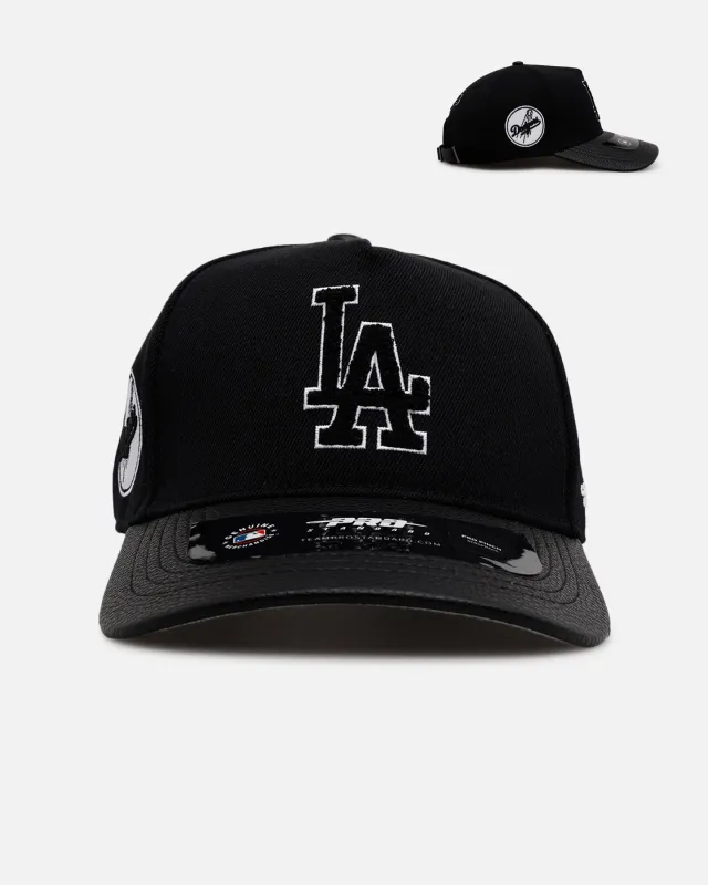 Pro Standard Los Angeles Dodgers 'Black Chenille' Pro Pinch Strapback Black sold by Culture Kings