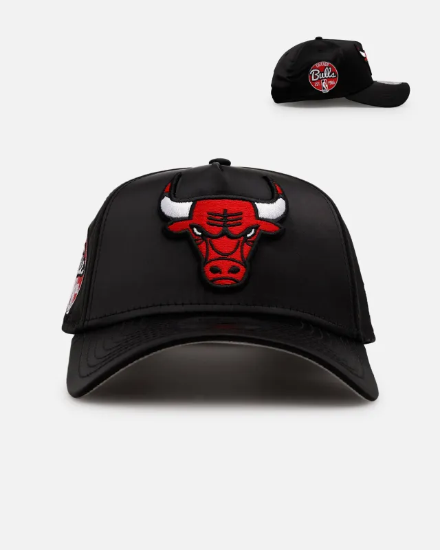 New Era Chicago Bulls 'Team Color Satin' 9FORTY A-Frame Snapback Official Team Color sold by Culture Kings