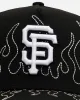 New Era San Francisco Giants 'Outline Flames' 9FORTY A-Frame Snapback Black sold by Culture Kings