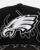 New Era Philadelphia Eagles 'Outline Flames' 9FORTY A-Frame Snapback Black sold by Culture Kings