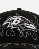 New Era Baltimore Ravens 'Outline Flames' 9FORTY A-Frame Snapback Black sold by Culture Kings