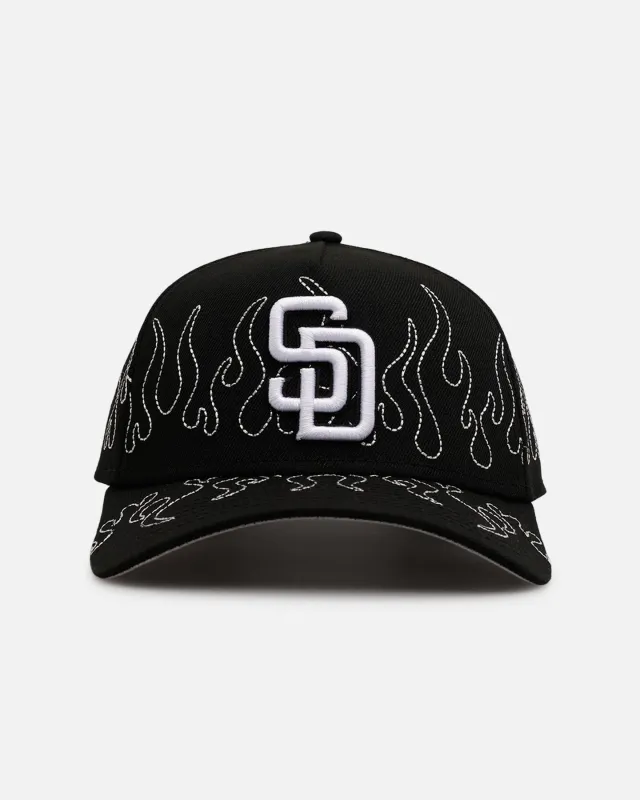 New Era San Diego Padres 'Outline Flames' 9FORTY A-Frame Snapback Black sold by Culture Kings