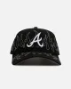 New Era Atlanta Braves 'Outline Flames' 9FORTY A-Frame Snapback Black sold by Culture Kings