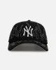New Era New York Yankees 'Outline Flames' 9FORTY A-Frame Snapback Black sold by Culture Kings