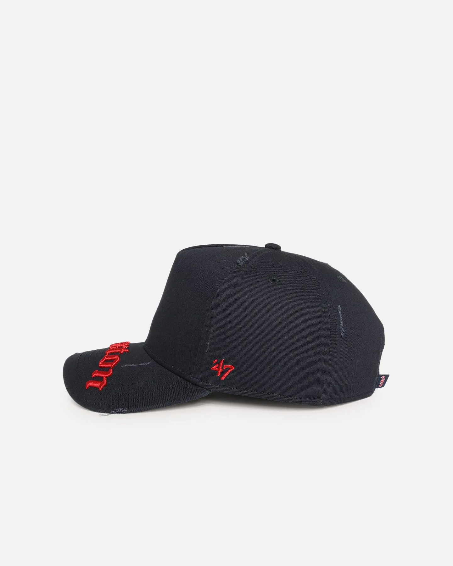 47 Brand Boston Red Sox 'Destruct Gothic Visor' 47 Offside Strapback Navy/Navy sold by Culture Kings product image thumbnail 4