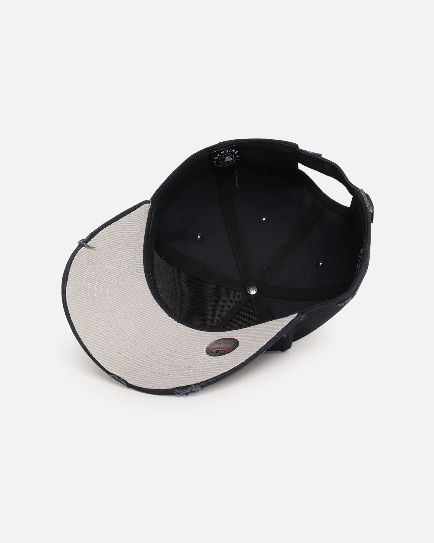 47 Brand Atlanta Braves 'Destruct Gothic Visor' 47 Offside Strapback Natural/Navy sold by Culture Kings product image thumbnail 5