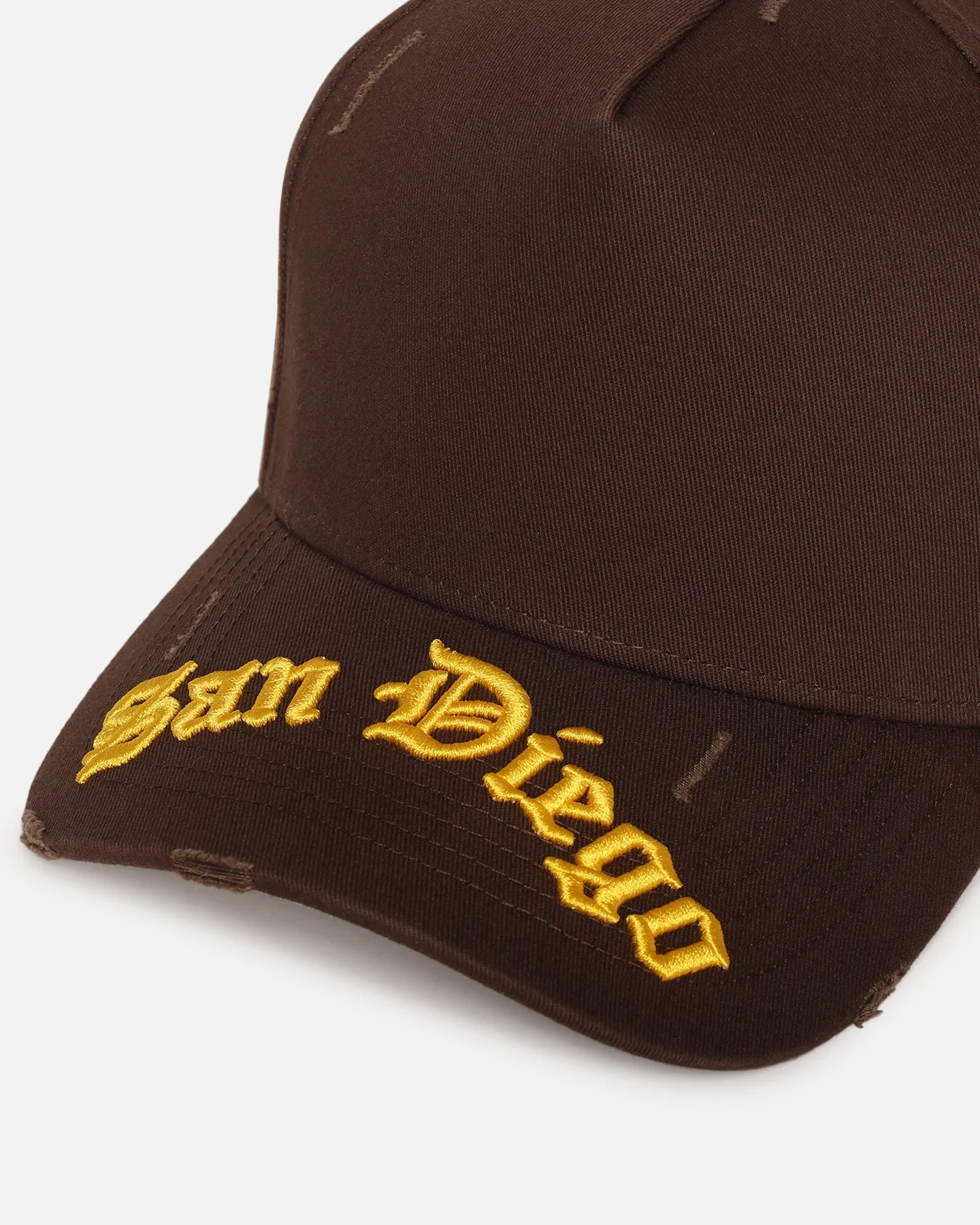 47 Brand San Diego Padres 'Destruct Gothic Visor' 47 Offside Strapback Brown/Brown sold by Culture Kings product image thumbnail 5