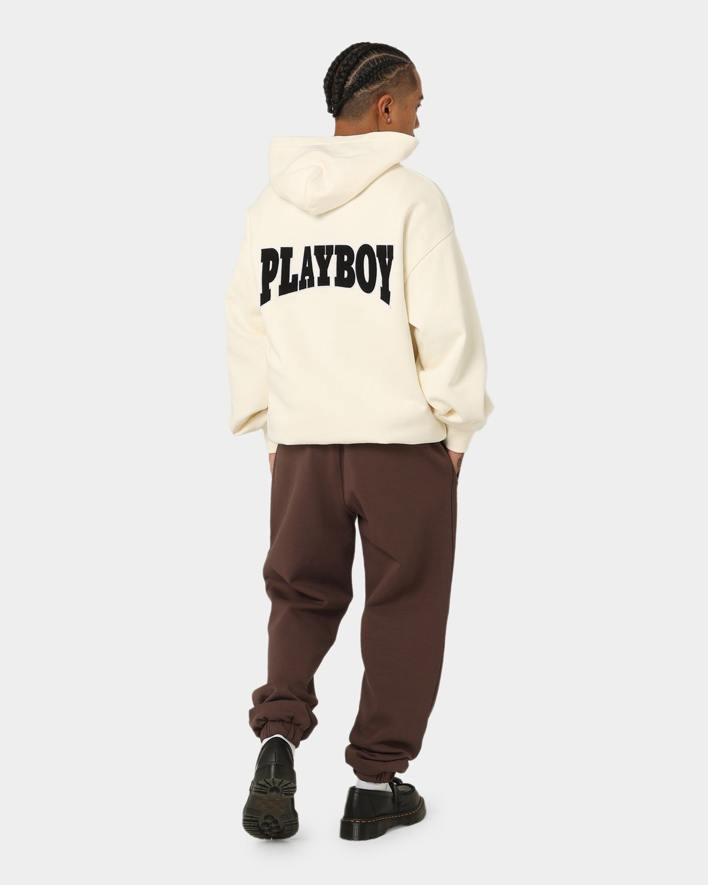 Playboy By CK Full Zip Varsity Hoodie Off White sold by Culture Kings product image thumbnail 12
