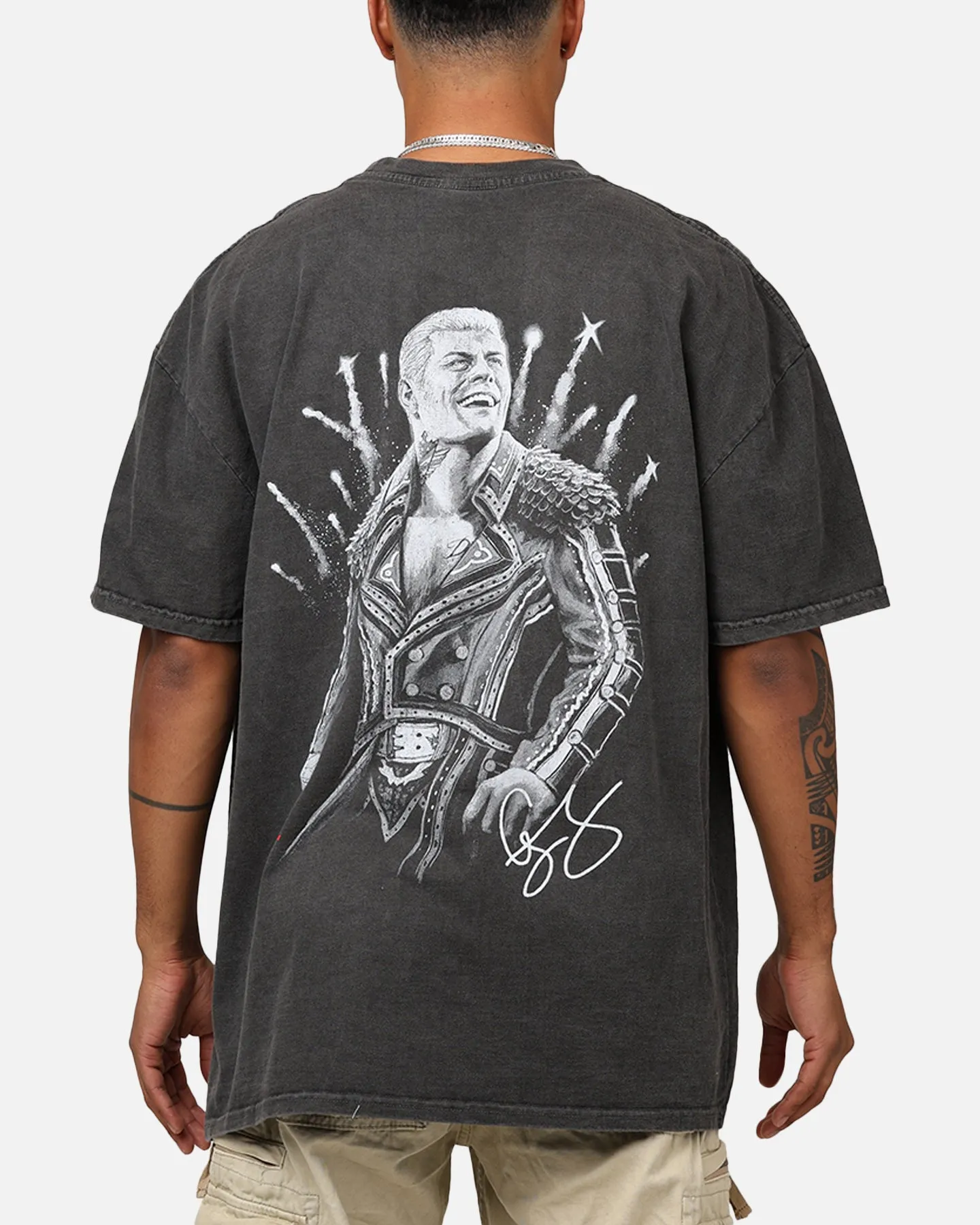 Culture Kings X WWE Cody Rhodes Heavyweight T-Shirt Black Wash sold by Culture Kings product image thumbnail 2