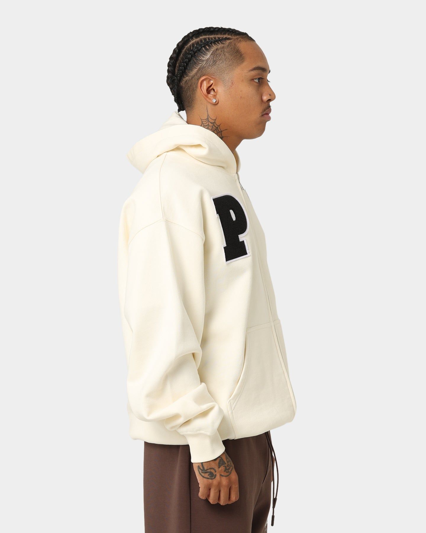 Playboy By CK Full Zip Varsity Hoodie Off White sold by Culture Kings product image thumbnail 10