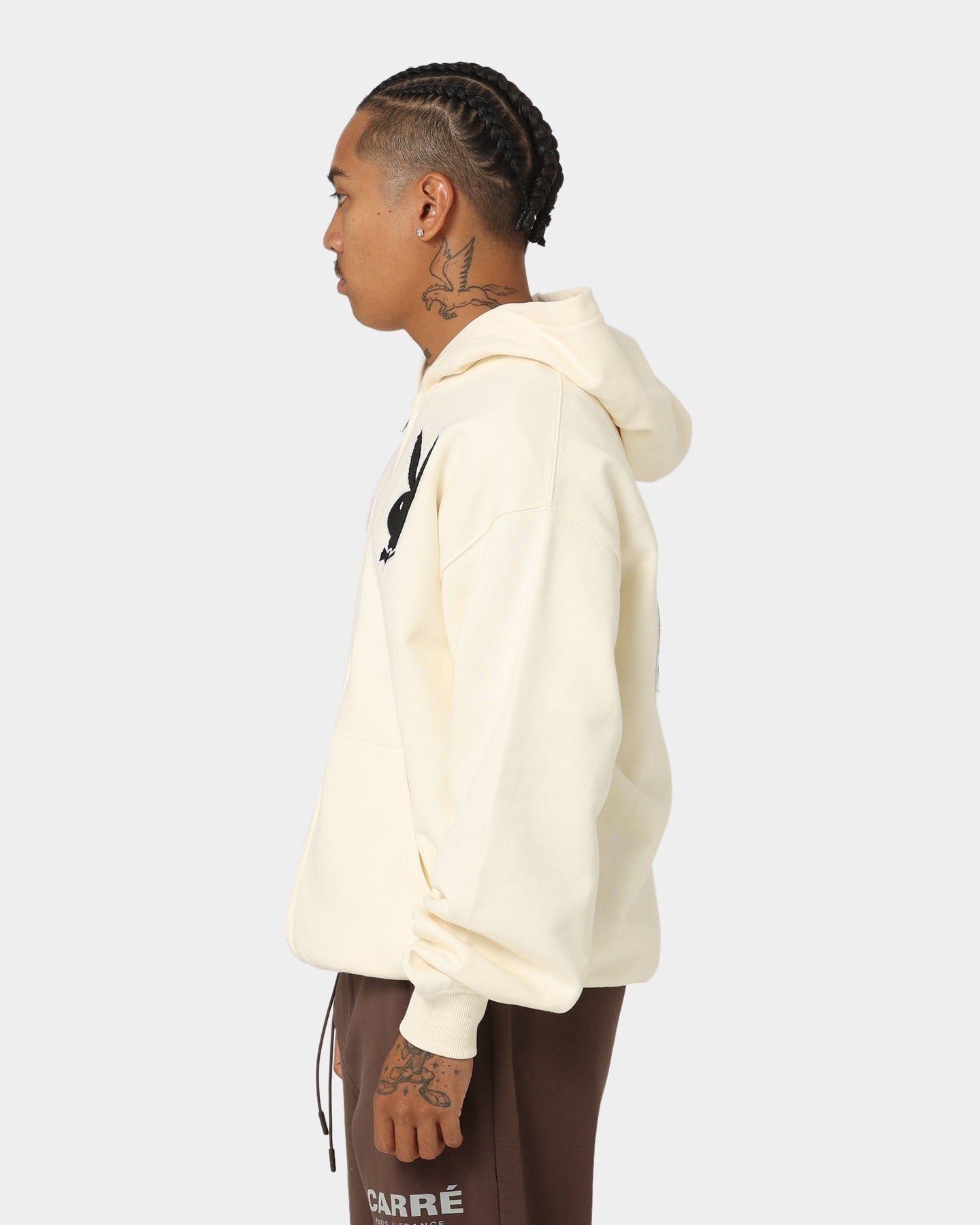 Playboy By CK Full Zip Varsity Hoodie Off White sold by Culture Kings product image thumbnail 11