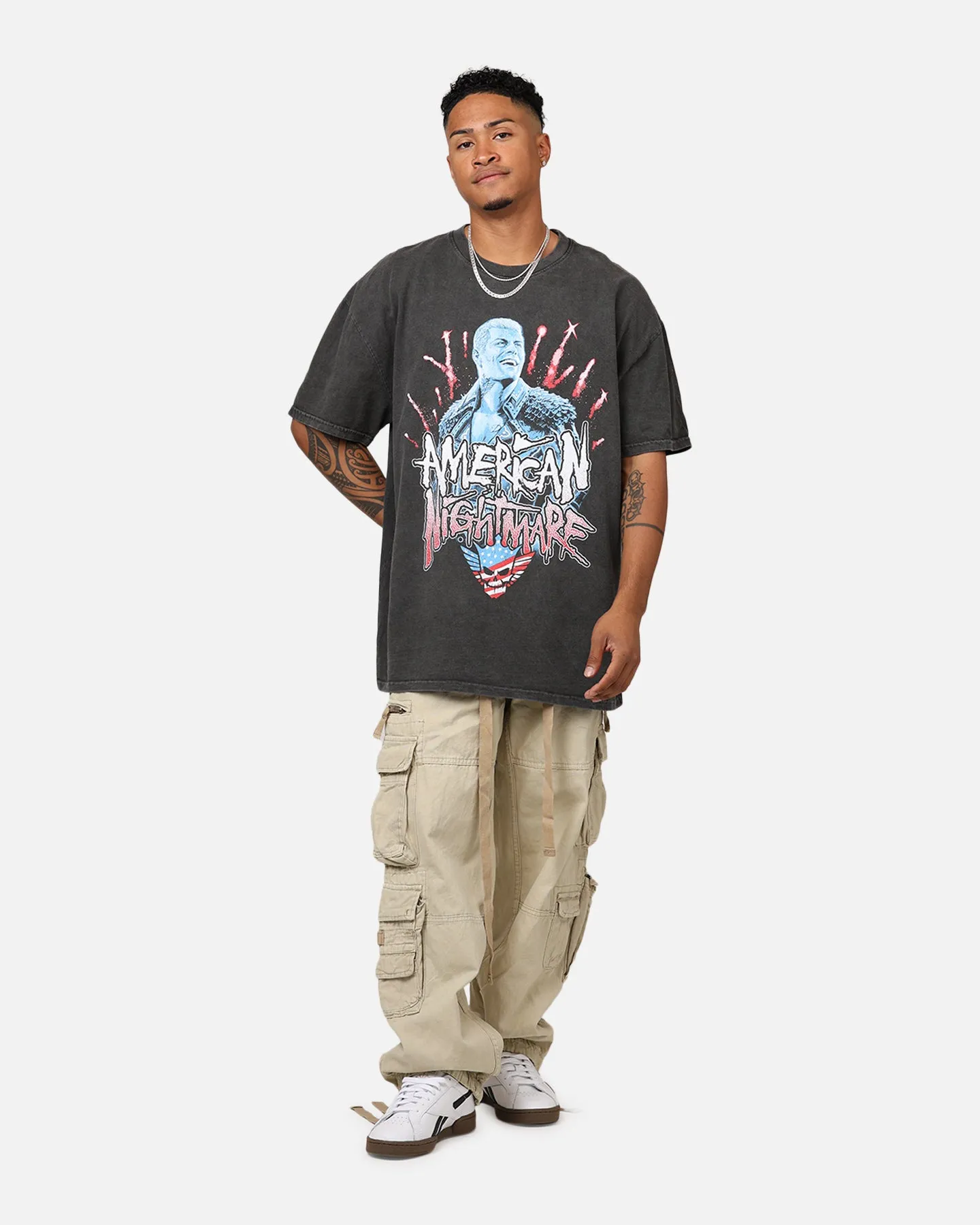 Culture Kings X WWE Cody Rhodes Heavyweight T-Shirt Black Wash sold by Culture Kings product image thumbnail 3