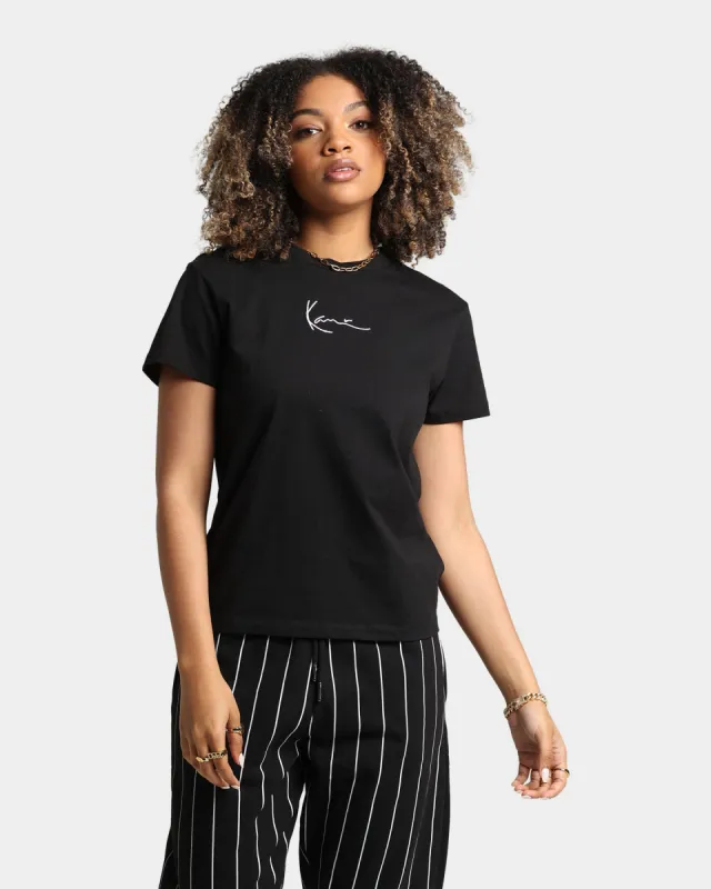 Karl Kani Women's Small Signature T-Shirt Black sold by Culture Kings