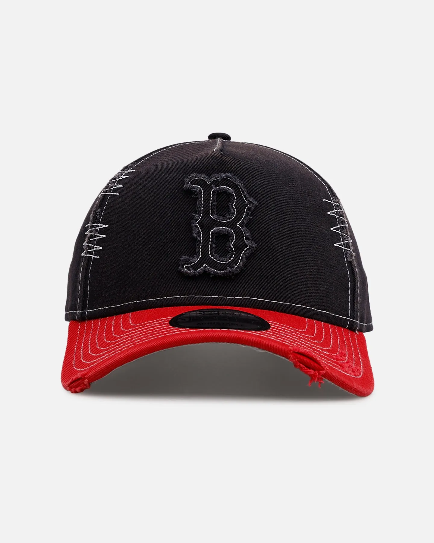 New Era Boston Red Sox 'Distressed And Worn' 9FORTY A-Frame Casual Strapback Navy/Red sold by Culture Kings