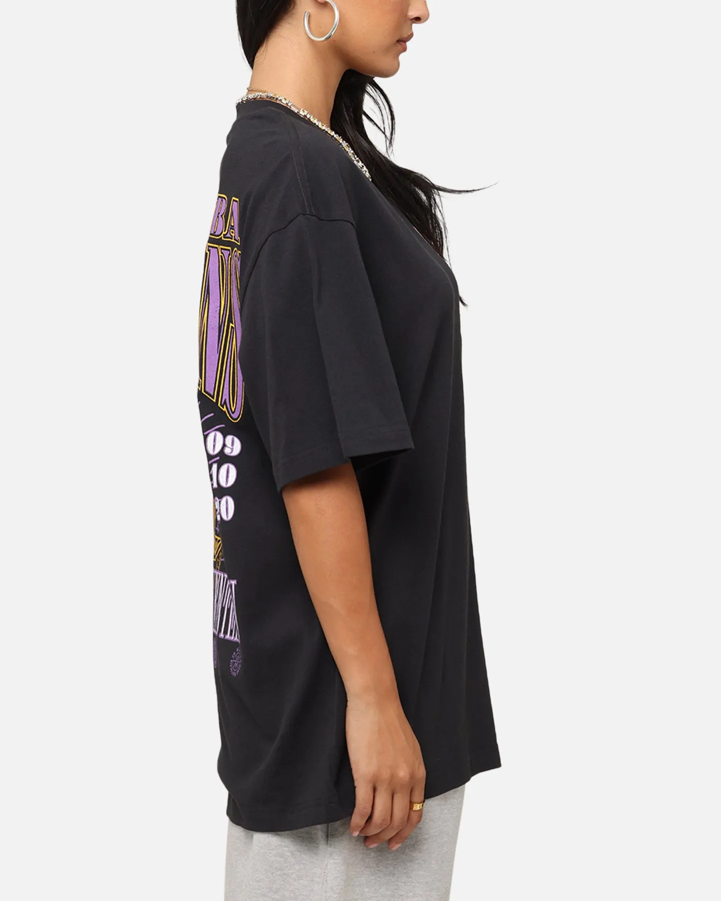 Mitchell & Ness Los Angeles Lakers 17-Time NBA Champions T-Shirt Faded Black sold by Culture Kings product image thumbnail 5