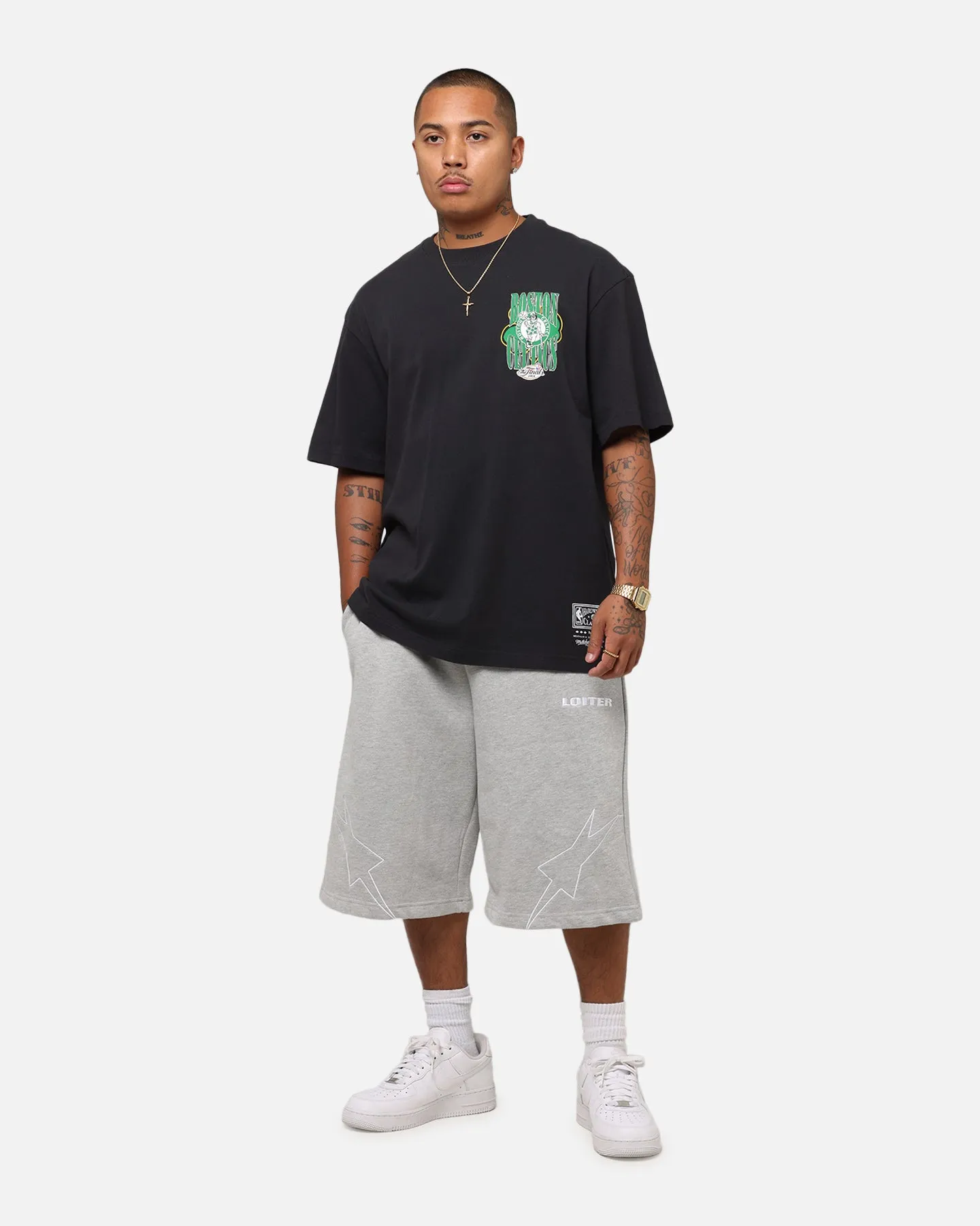 Mitchell & Ness Boston Celtics 18-Time NBA Champions T-Shirt Faded Black sold by Culture Kings product image thumbnail 4