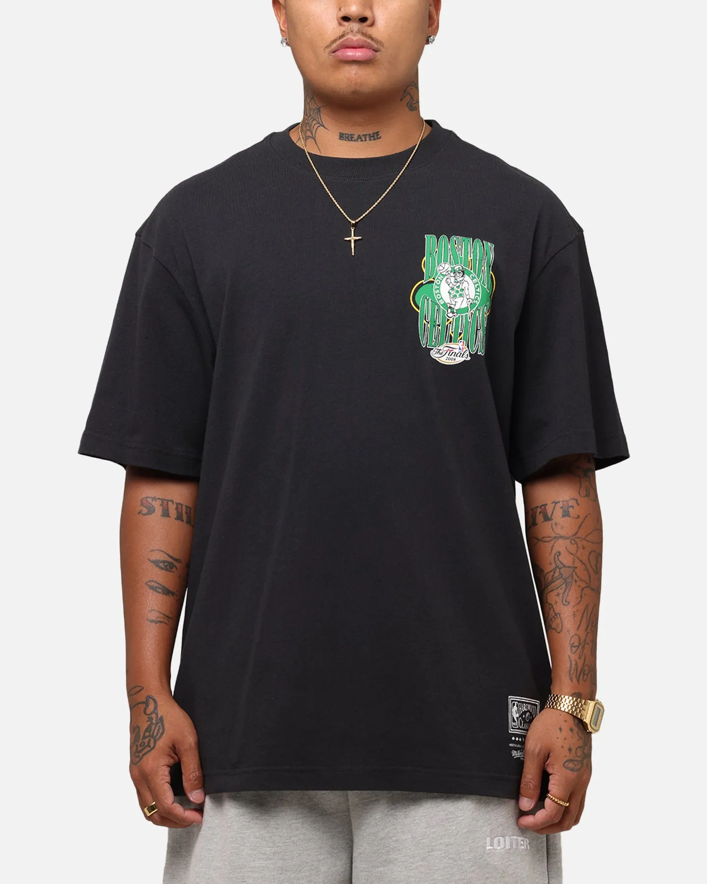 Mitchell & Ness Boston Celtics 18-Time NBA Champions T-Shirt Faded Black sold by Culture Kings product image thumbnail 2