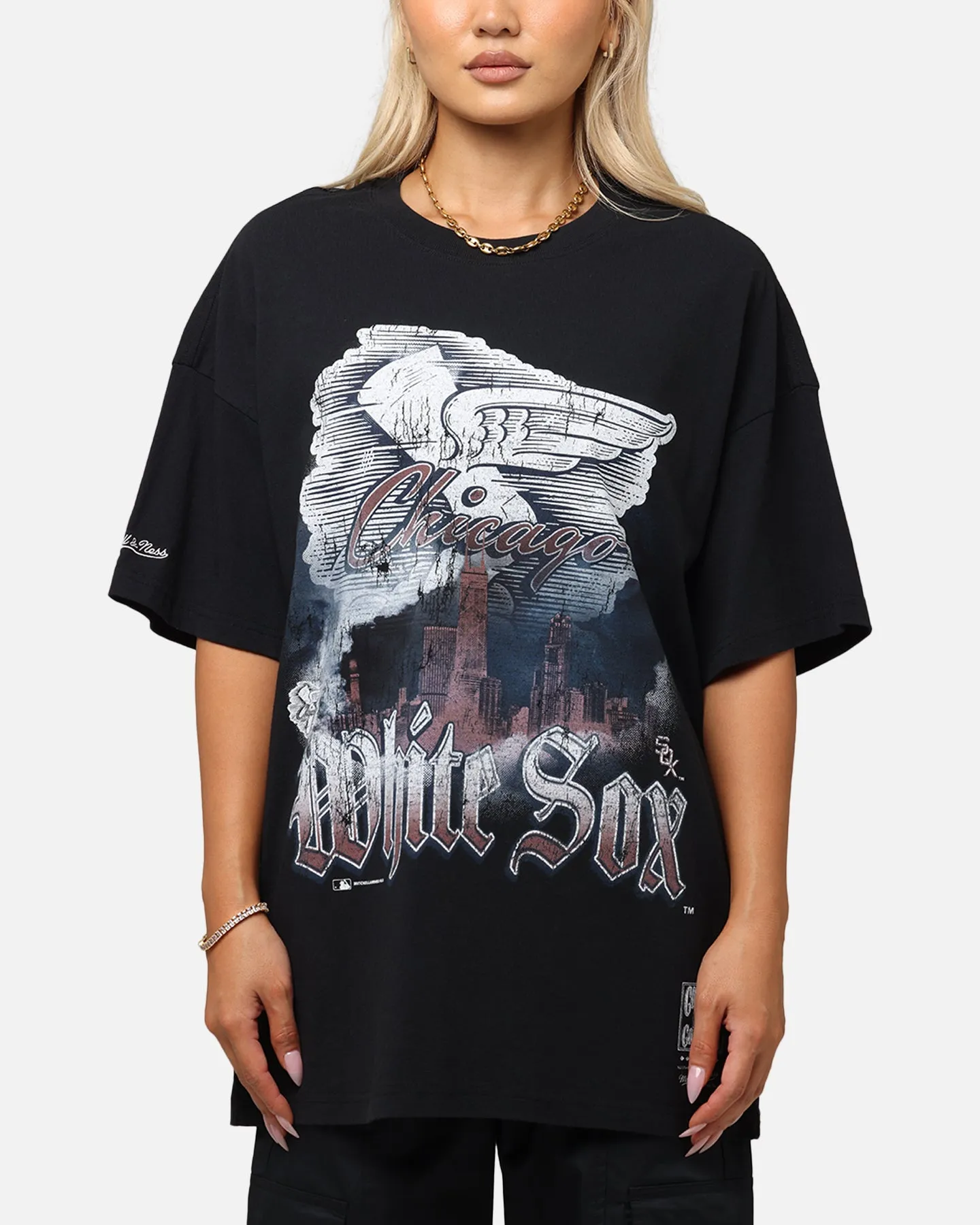 Mitchell & Ness Chicago White Sox Soaring T-Shirt Black sold by Culture Kings