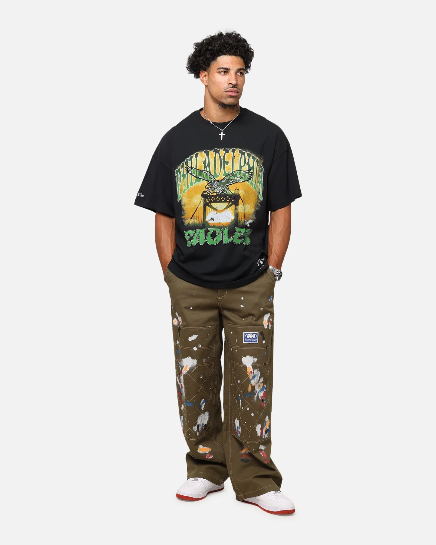 Mitchell & Ness Philadelphia Eagles Soaring T-Shirt Black sold by Culture Kings product image thumbnail 2