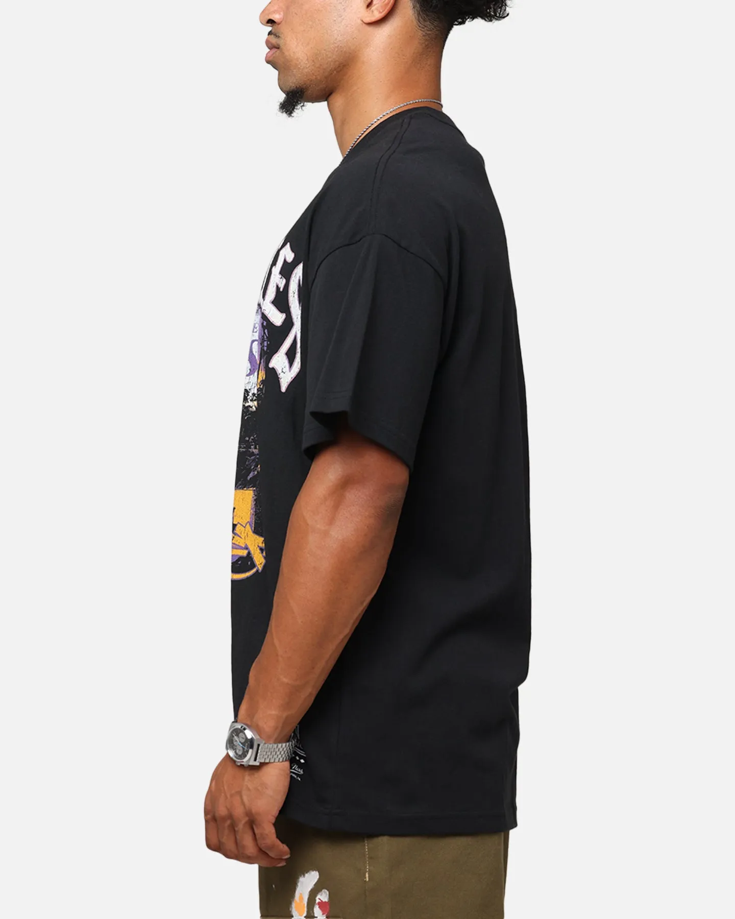 Mitchell & Ness Los Angeles Lakers Soaring T-Shirt Black sold by Culture Kings product image thumbnail 5