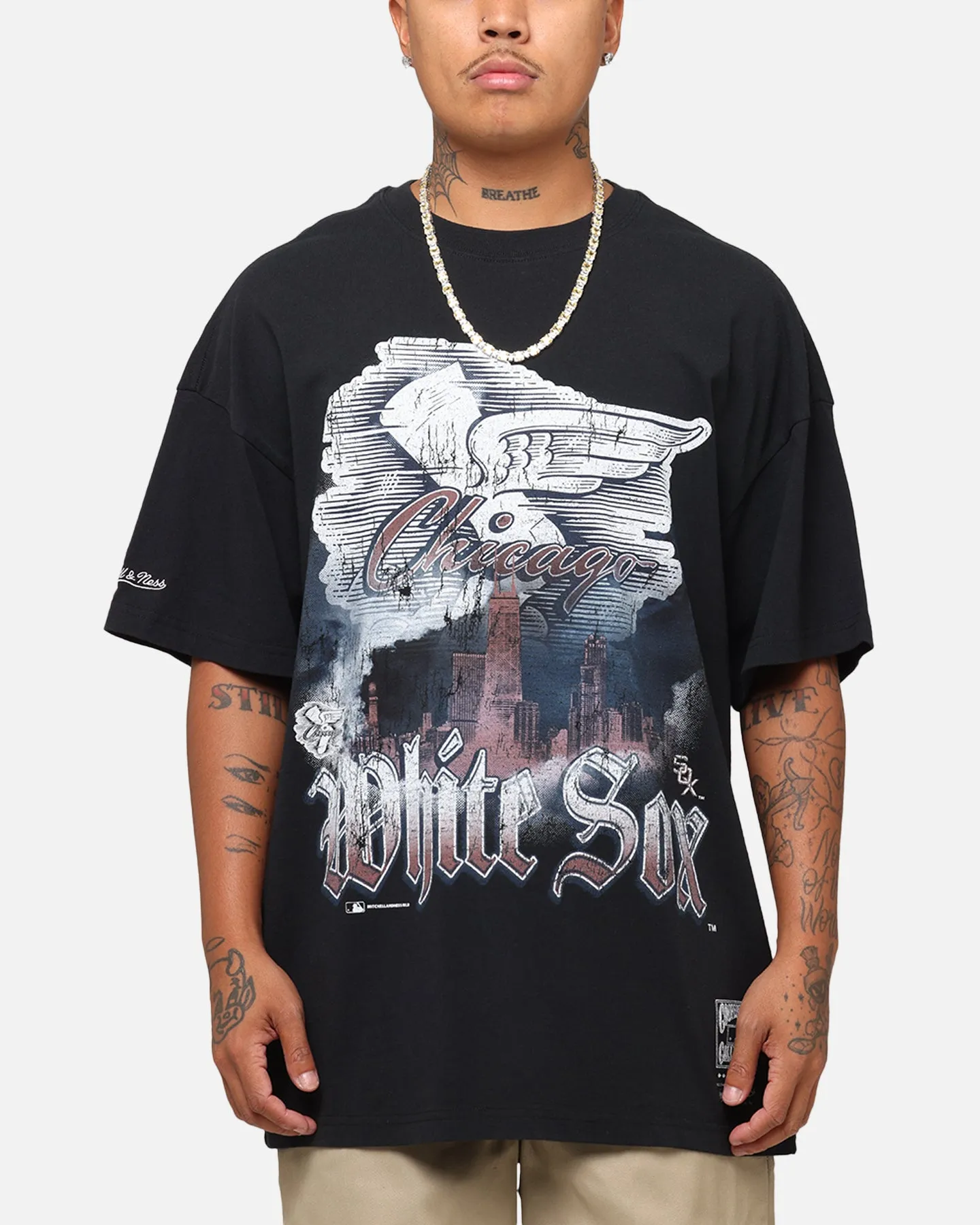 Mitchell & Ness Chicago White Sox Soaring T-Shirt Black sold by Culture Kings