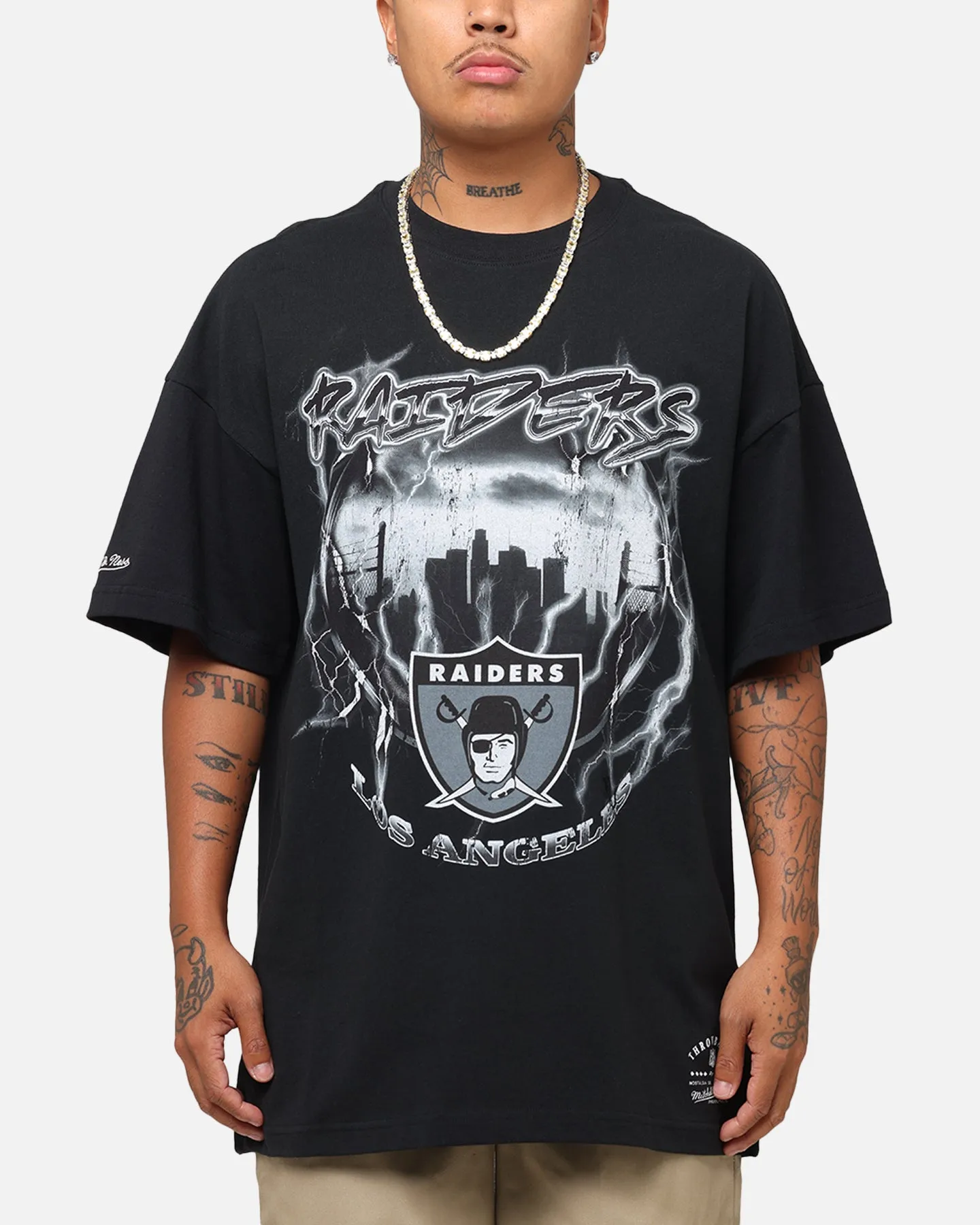 Mitchell & Ness Los Angeles Raiders Soaring T-Shirt Black sold by Culture Kings