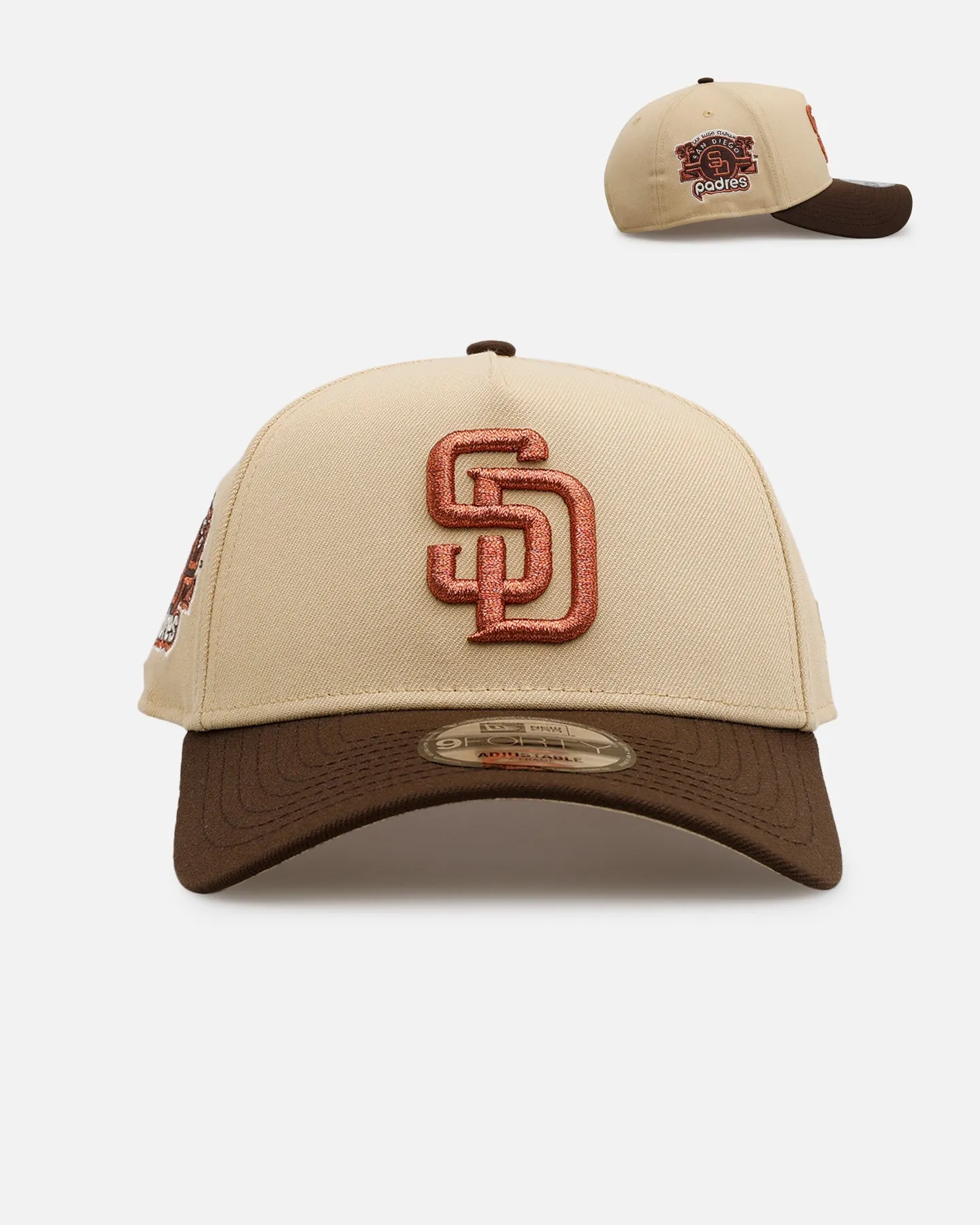 New Era San Diego Padres 'Vintage' 9FORTY A-Frame Snapback Vegas Gold sold by Culture Kings