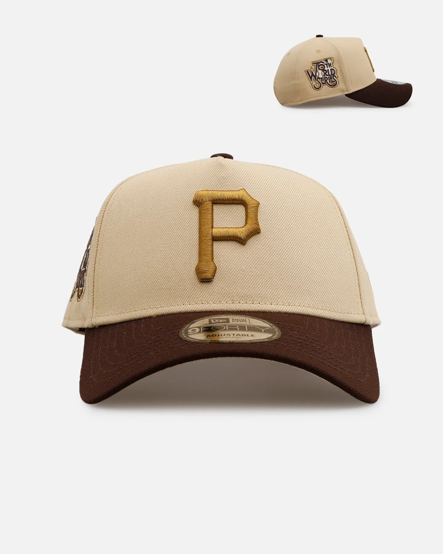 New Era Pittsburgh Pirates 'Vintage' 9FORTY A-Frame Snapback Vegas Gold sold by Culture Kings