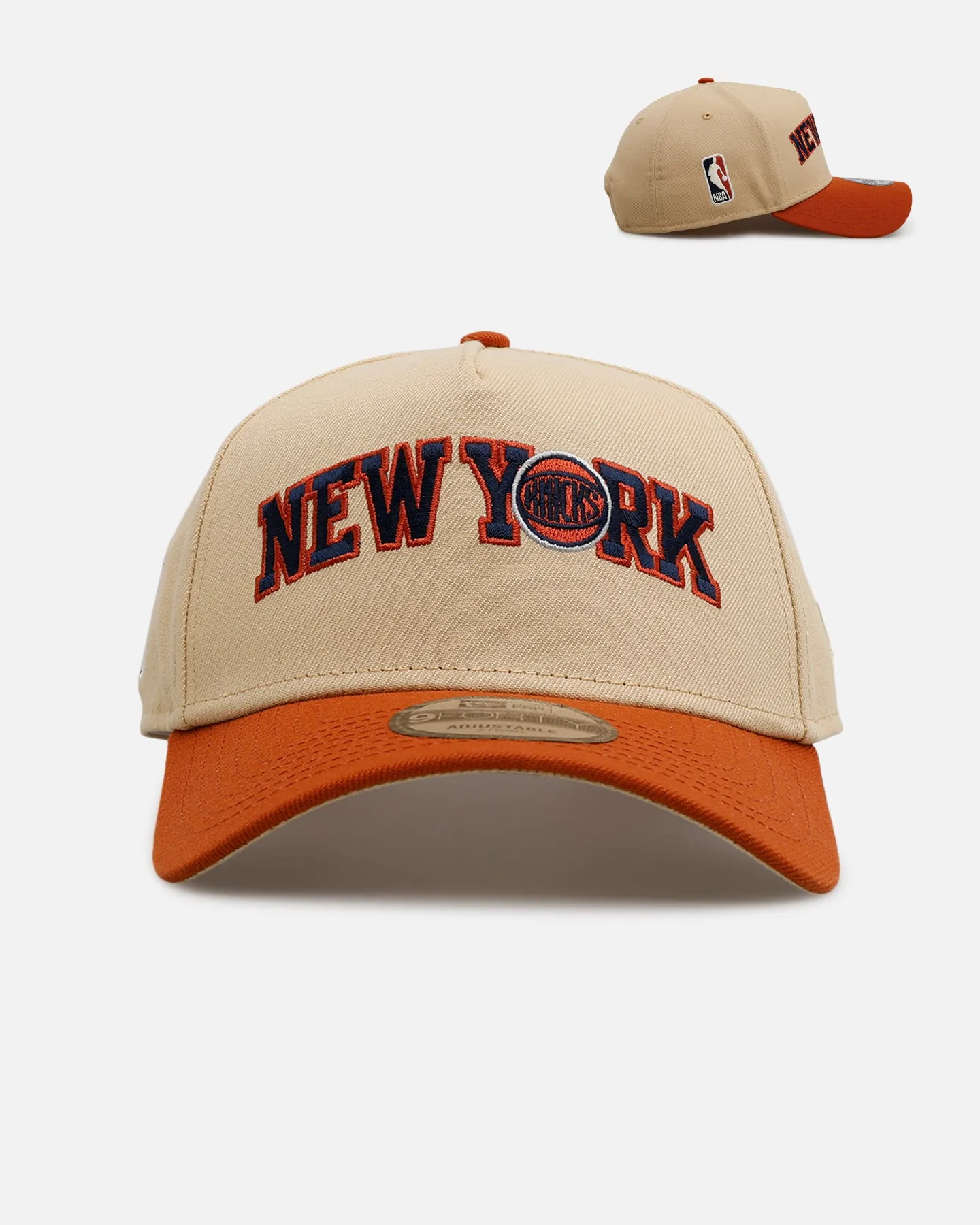 New Era New York Knicks 'Vintage' 9FORTY A-Frame Snapback Vegas Gold sold by Culture Kings